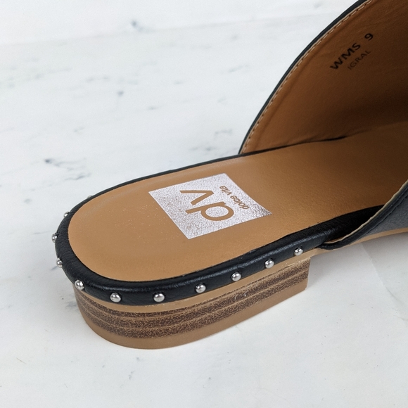 NEW Dolce Vita  Stacked Heel Leather Mule - Picture 7 of 8